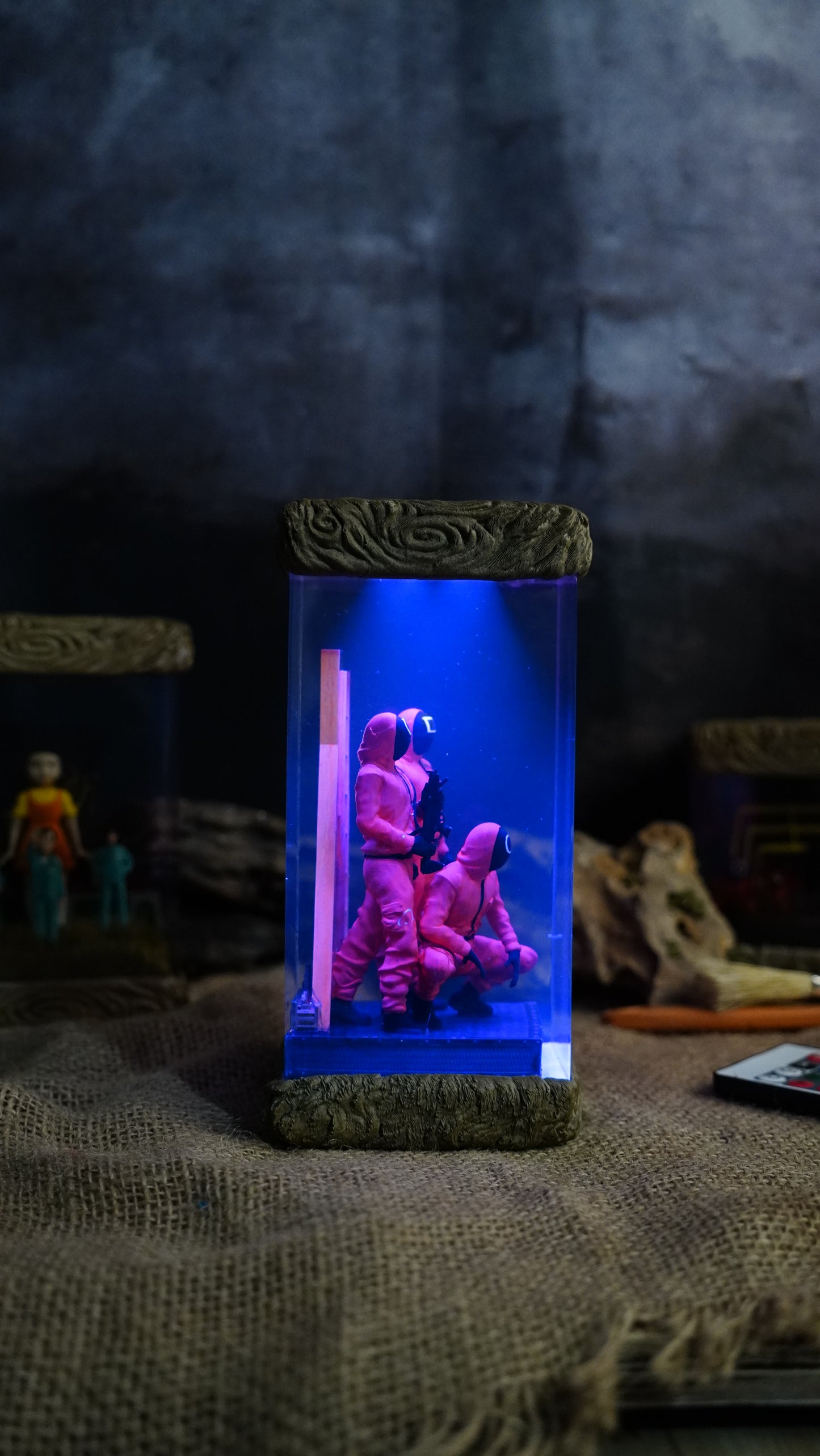 Pink Guards - Squid Game Handmade Resin Lamp