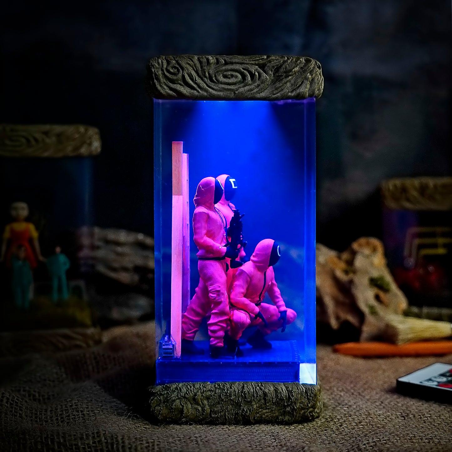 Pink Guards - Squid Game Handmade Resin Lamp
