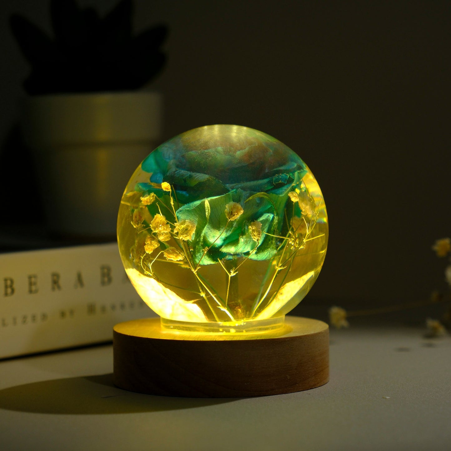 Blue Rose - Handmade Lamp