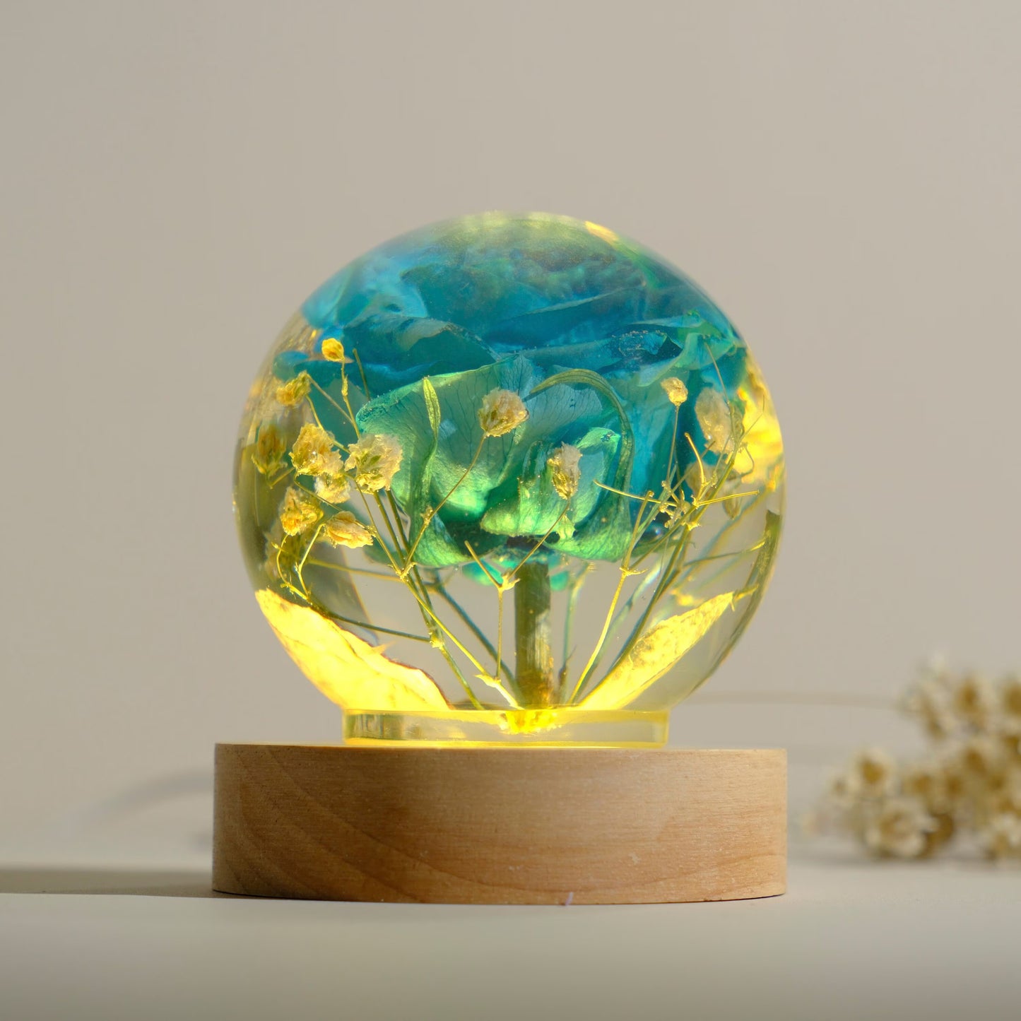 Blue Rose - Handmade Lamp