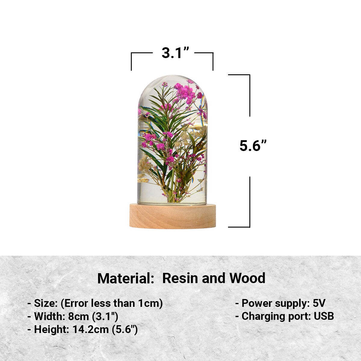 BABY FLOWERS- Handmade Lamp