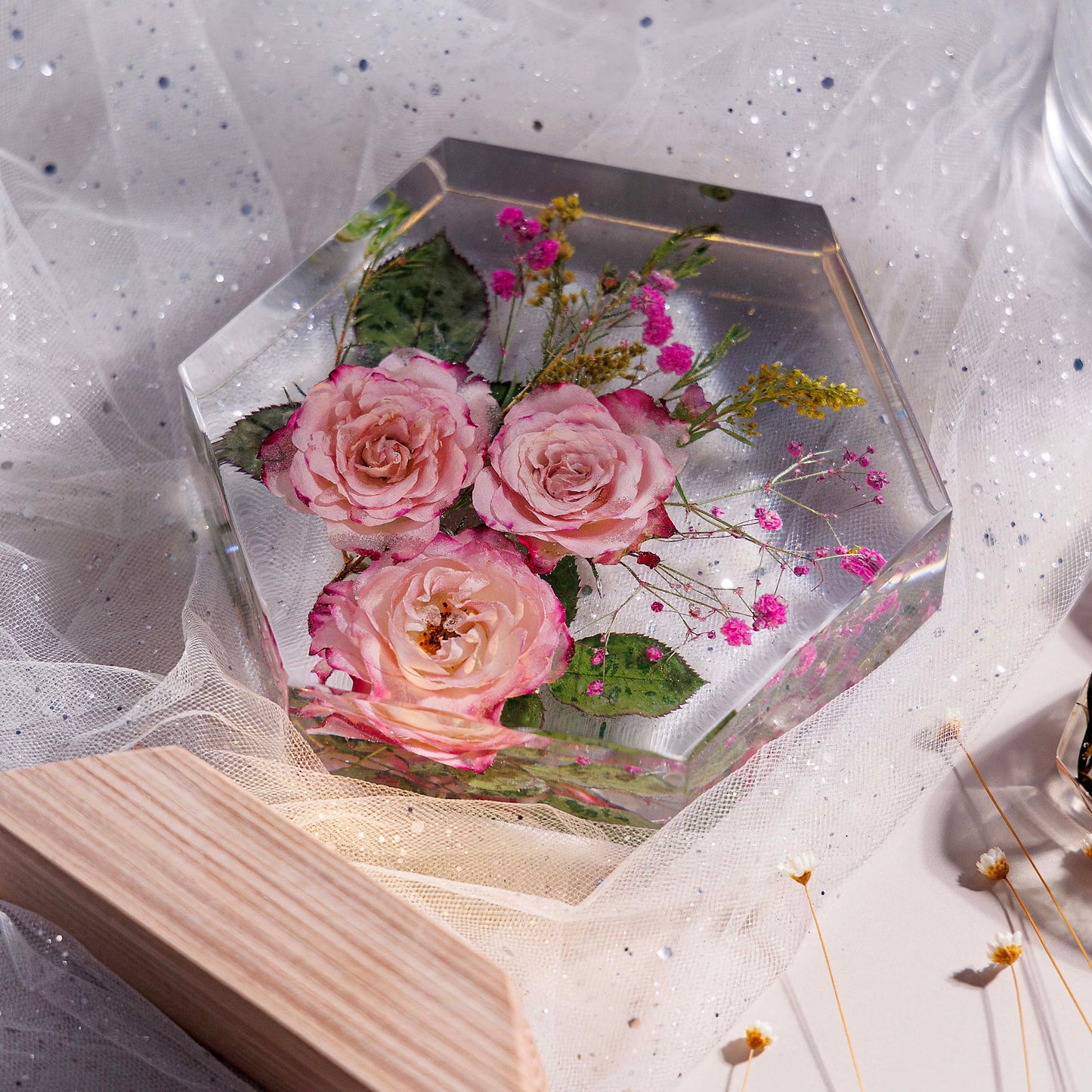 ROSE FLOWERS - Handmade Lamp
