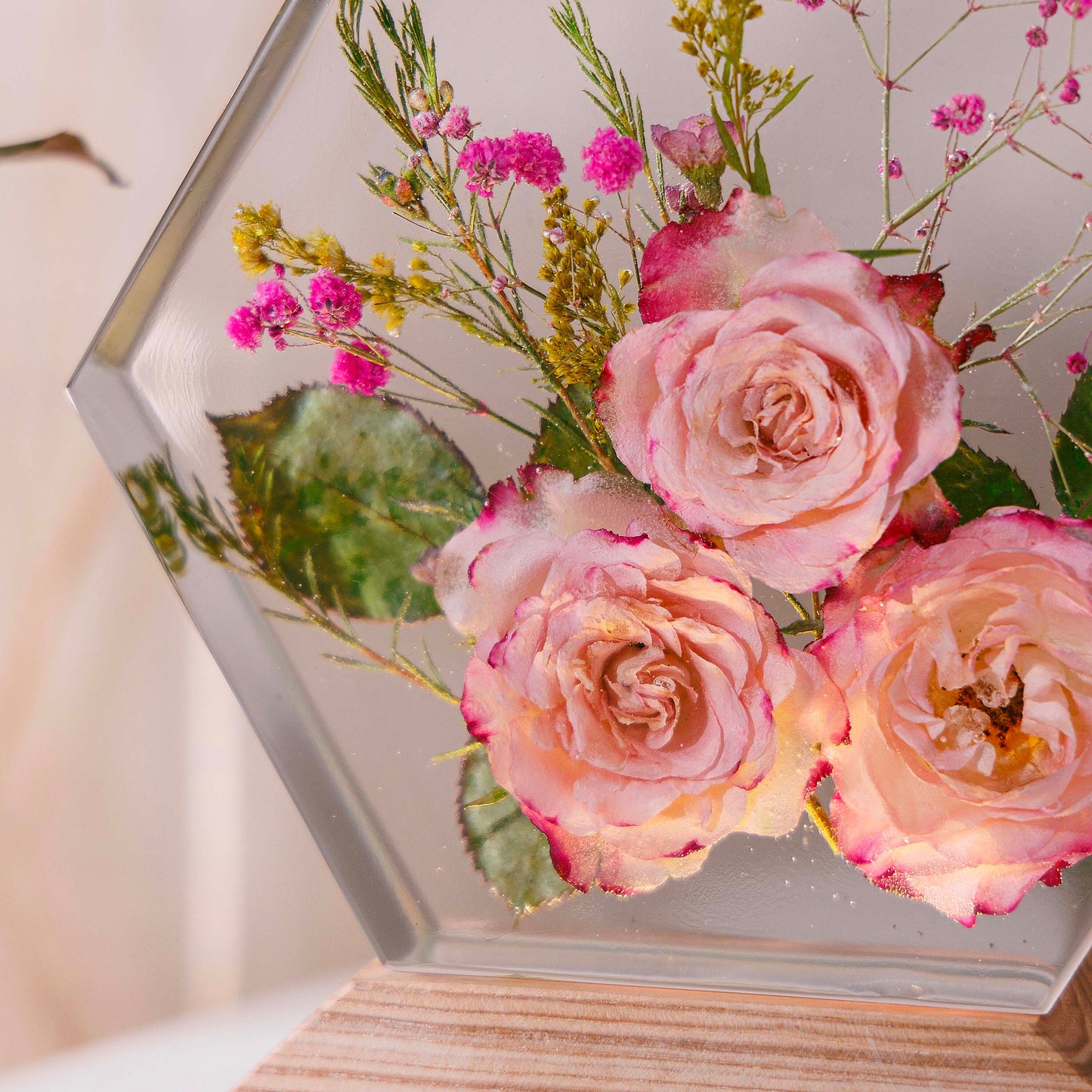 ROSE FLOWERS - Handmade Lamp