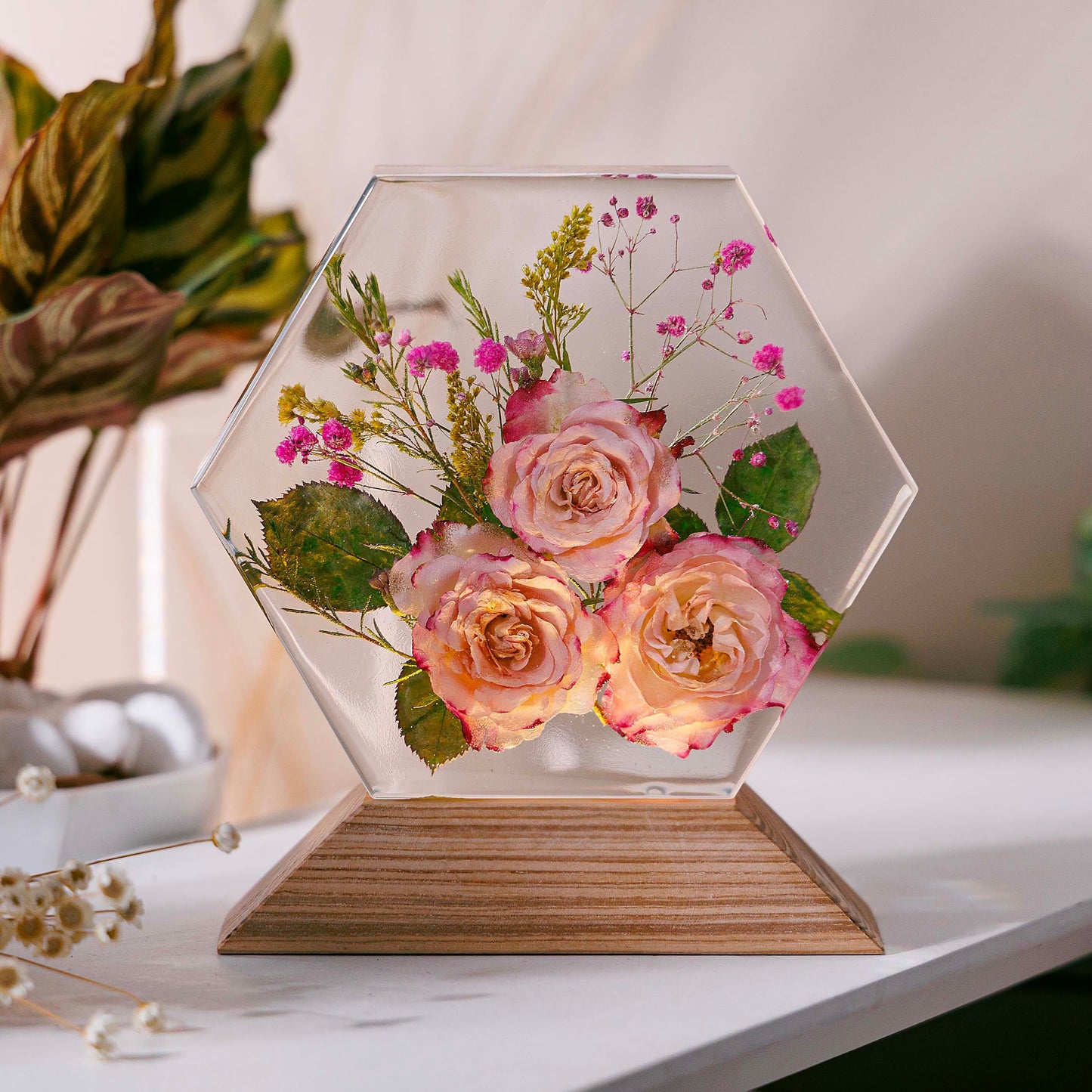 ROSE FLOWERS - Handmade Lamp