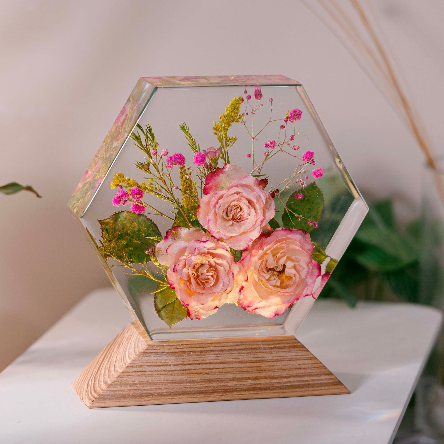 ROSE FLOWERS - Handmade Lamp