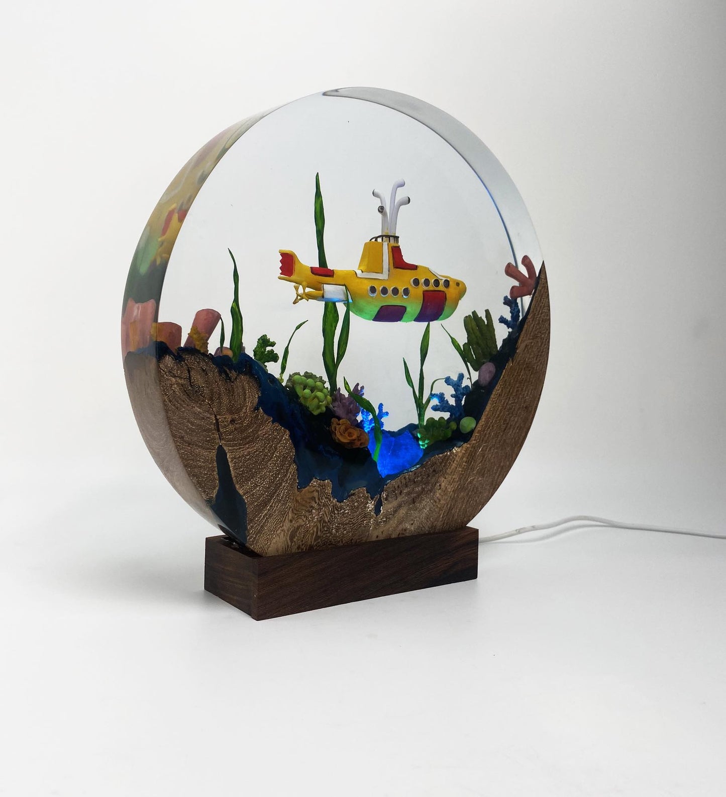 Cute Submarine - Epoxy Resin Lamp