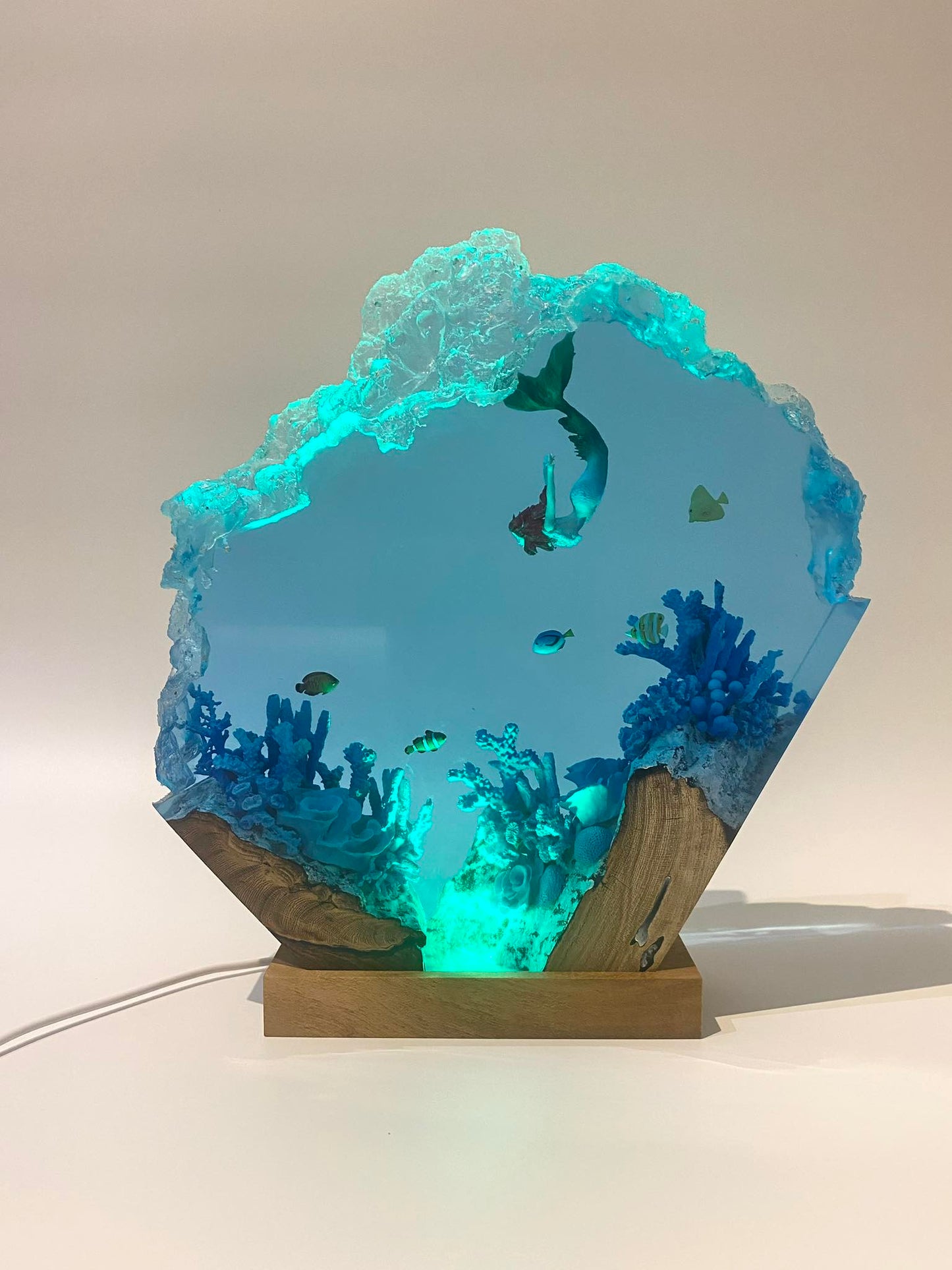 Mermaid - Epoxy Resin Lamp