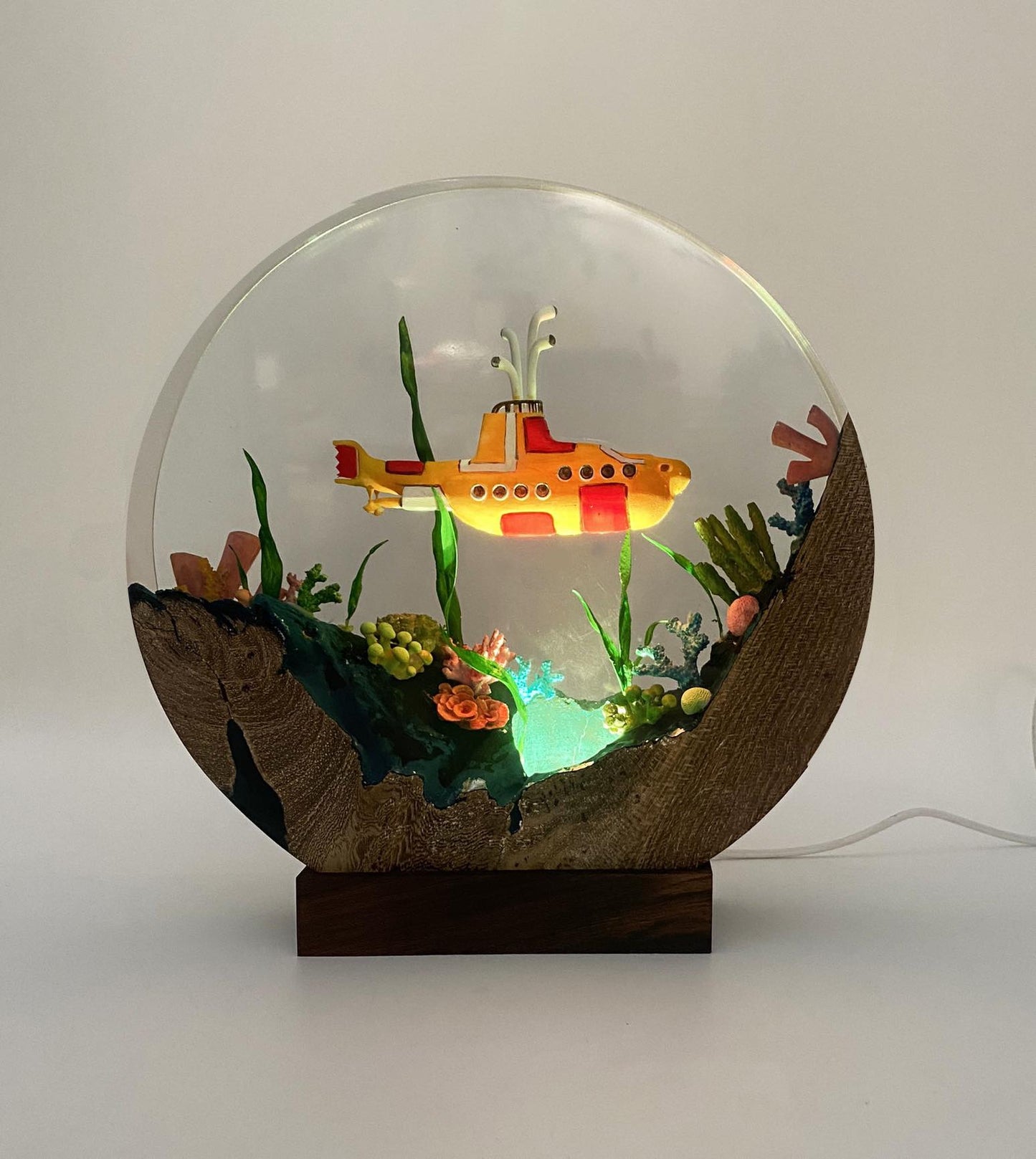 Cute Submarine - Epoxy Resin Lamp