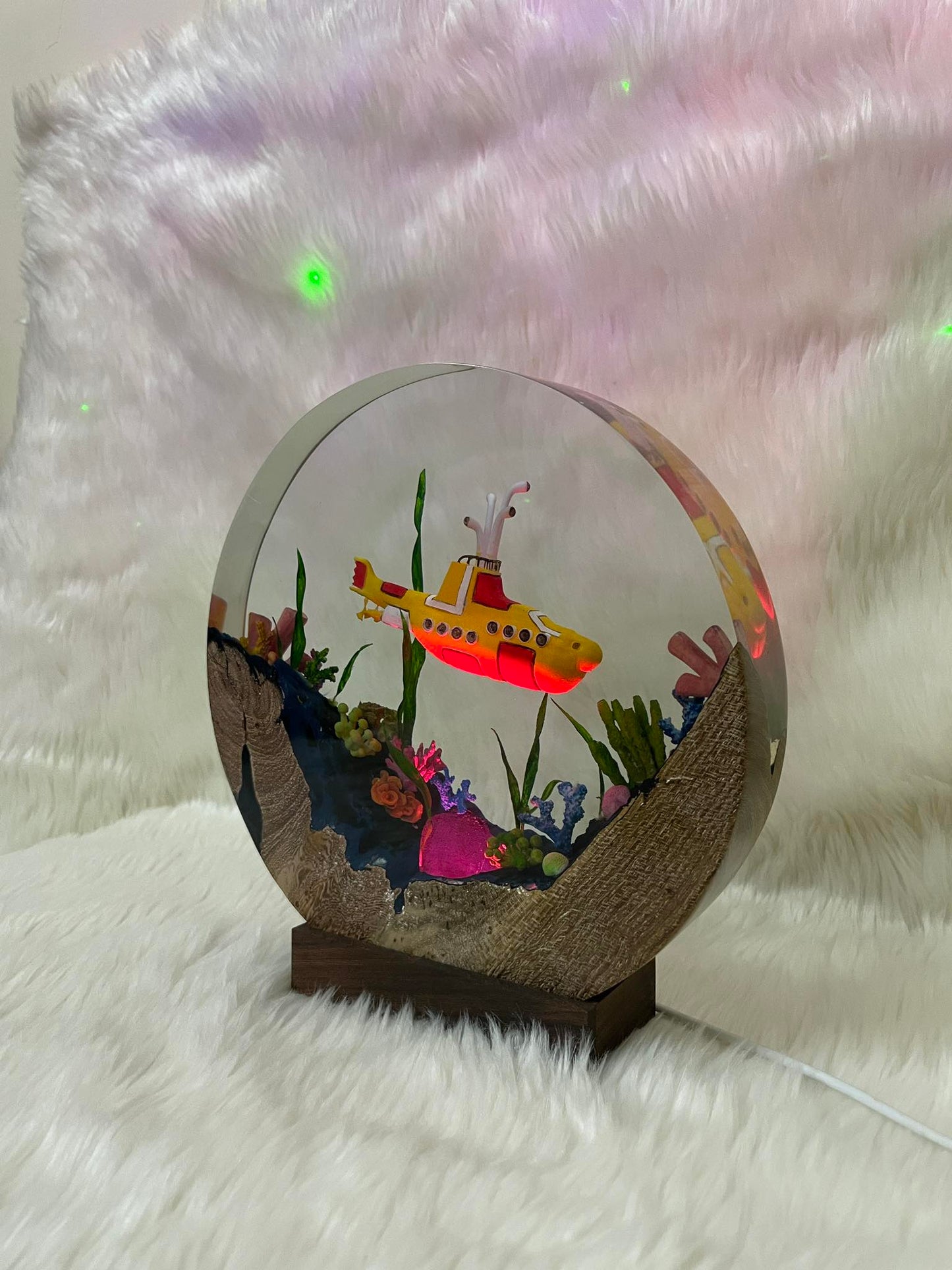 Cute Submarine - Epoxy Resin Lamp