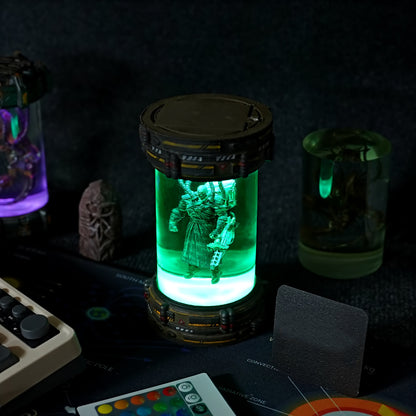 Nemesis Biolab from Resident Evil Resin Lamp, Handmade Epoxy Lamp, Birthday gifft, amine epoxy lamp, Halloween Gift