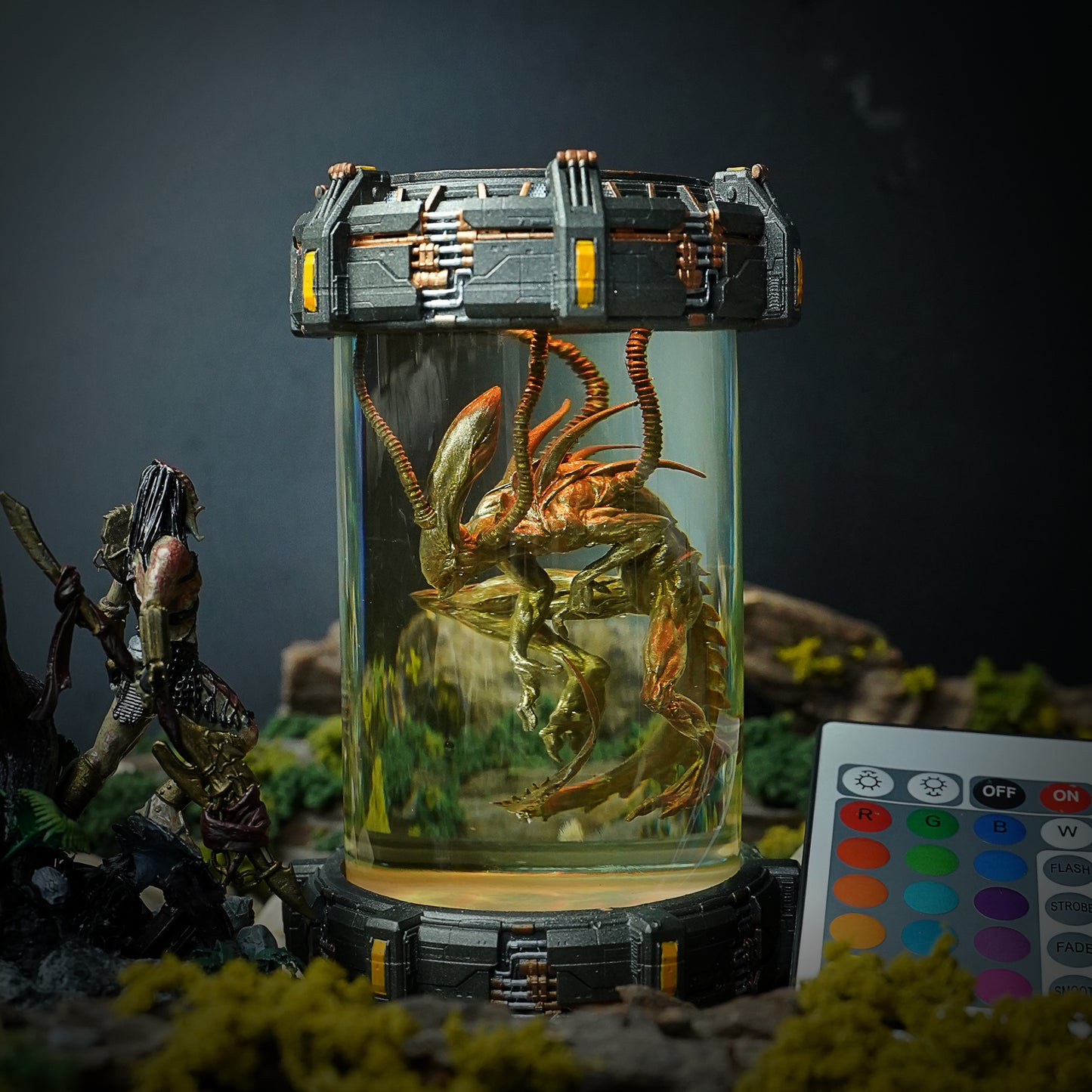 Alien Xenomorph Biolab Resin Lamp