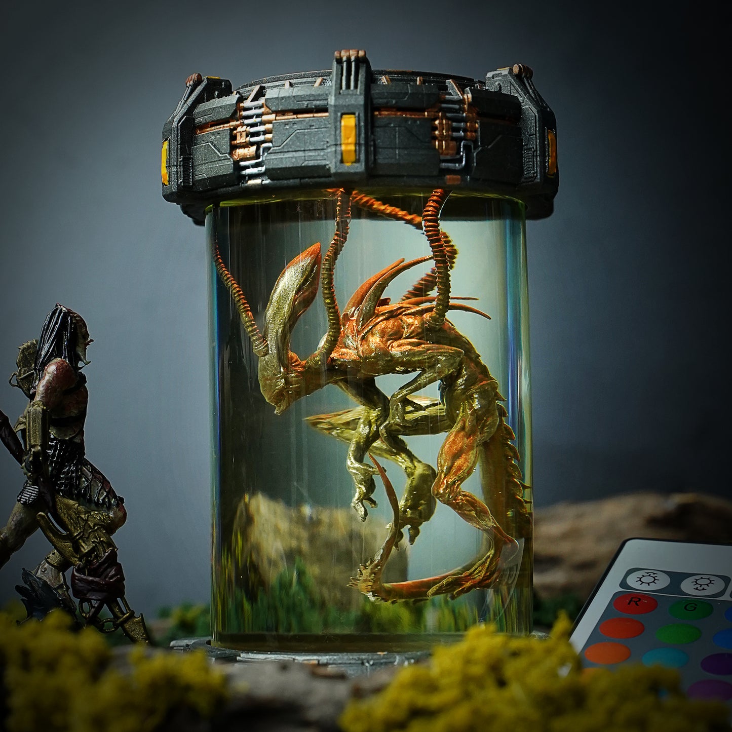 Alien Xenomorph Biolab Resin Lamp