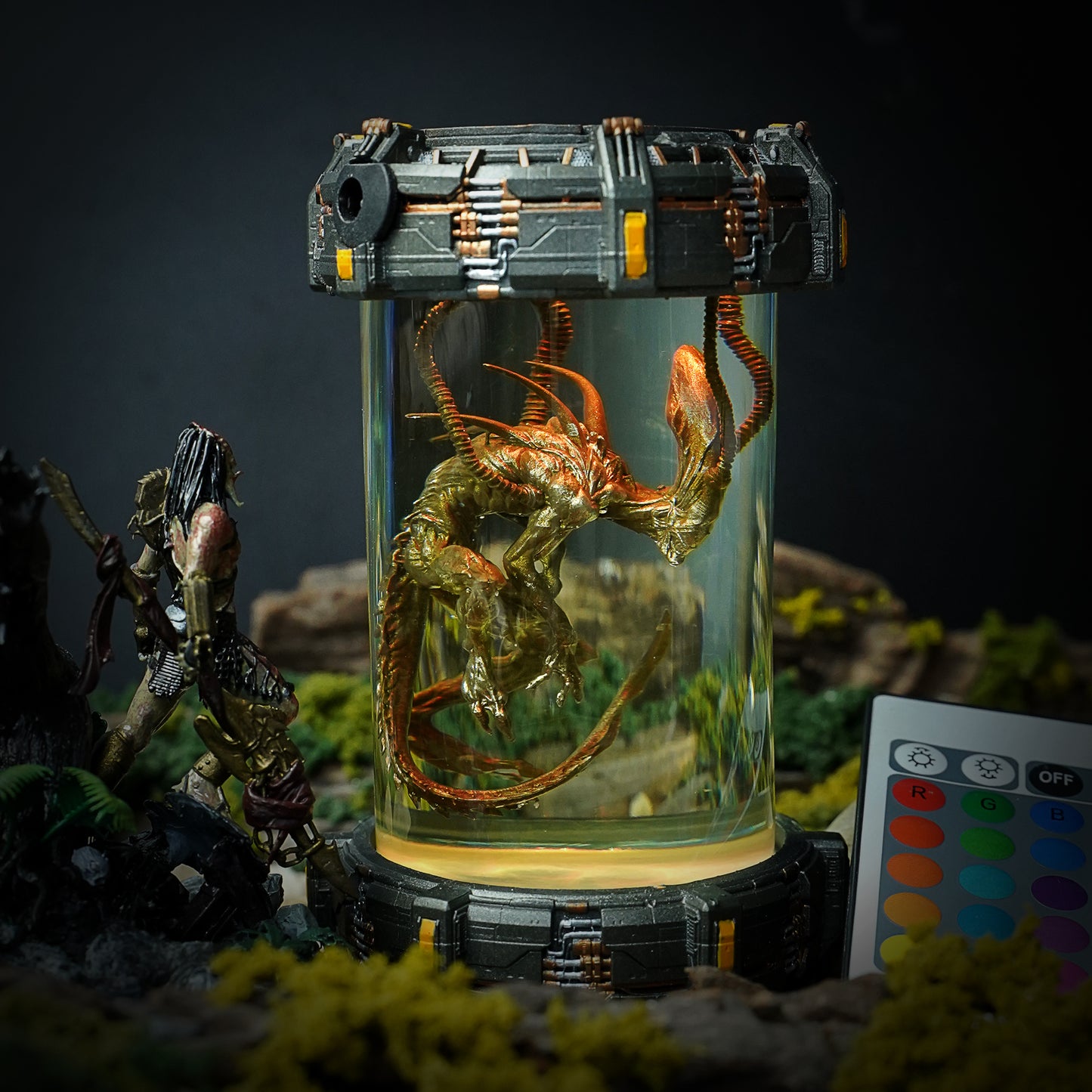 Alien Xenomorph Biolab Resin Lamp