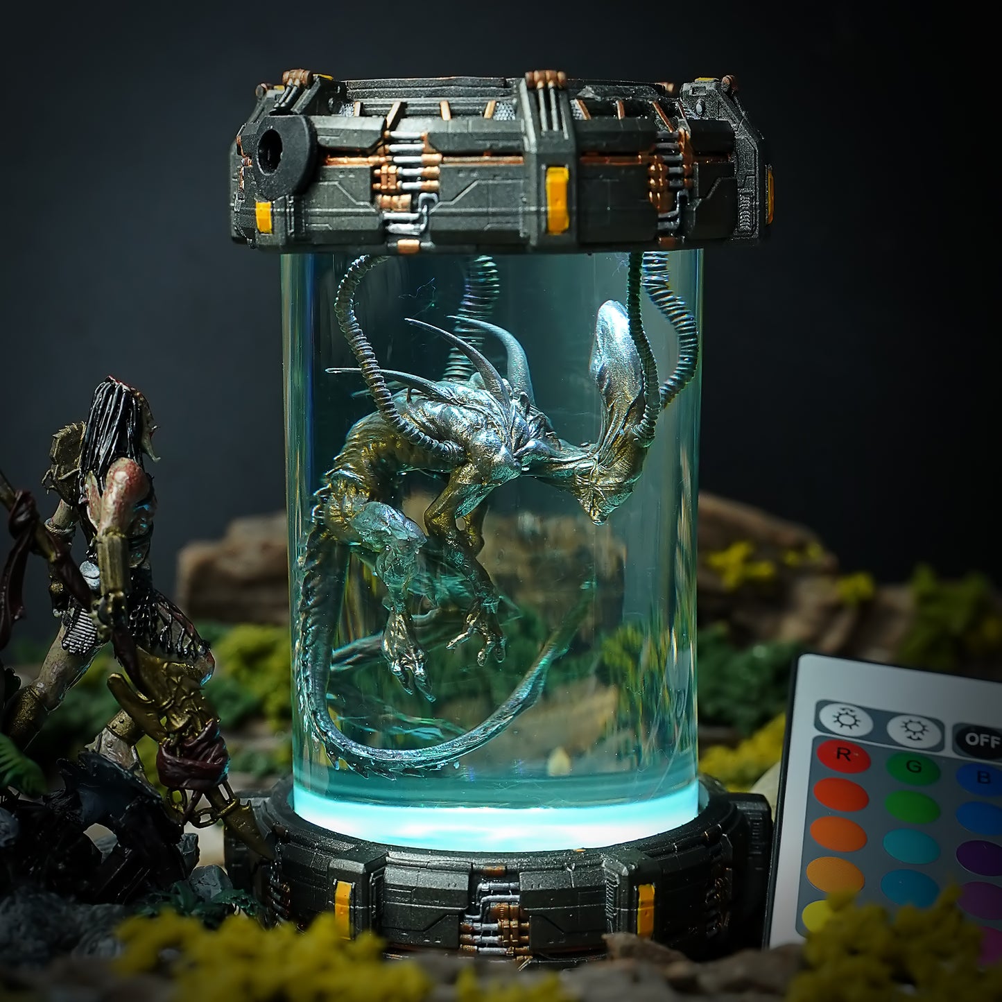 Alien Xenomorph Biolab Resin Lamp