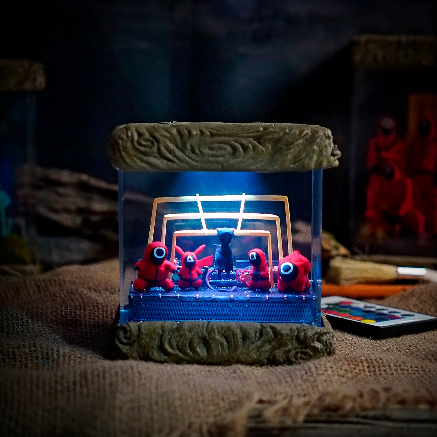 Squid Game Pokemon Style - Squid Game Handmade Resin Lamp
