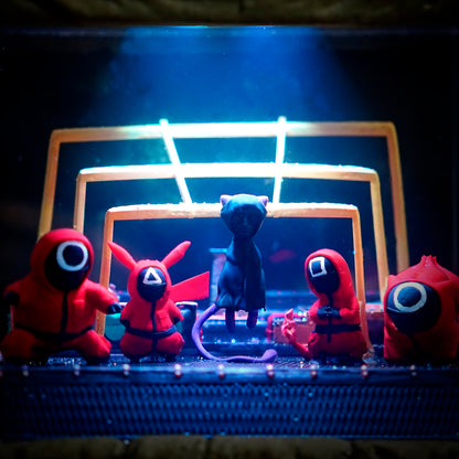 Squid Game Pokemon Style - Squid Game Handmade Resin Lamp