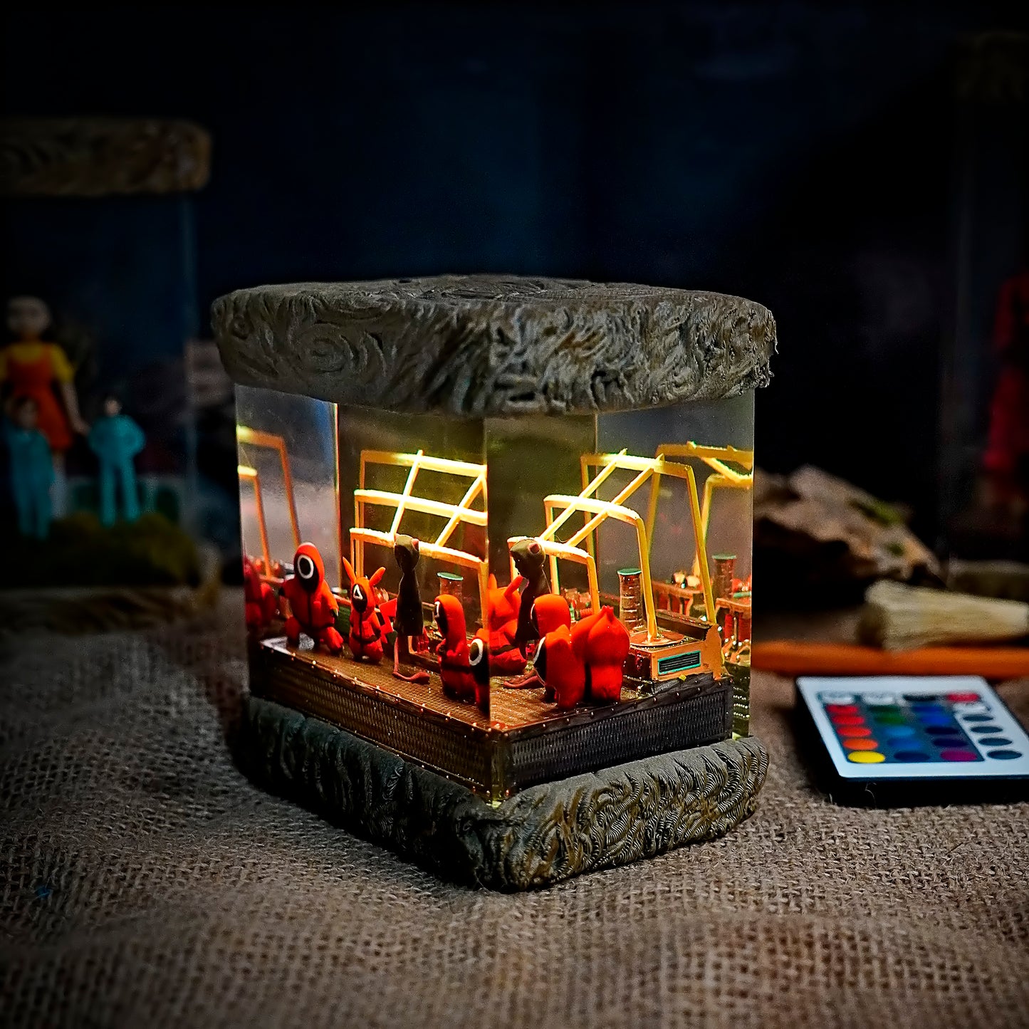 Squid Game Pokemon Style - Squid Game Handmade Resin Lamp