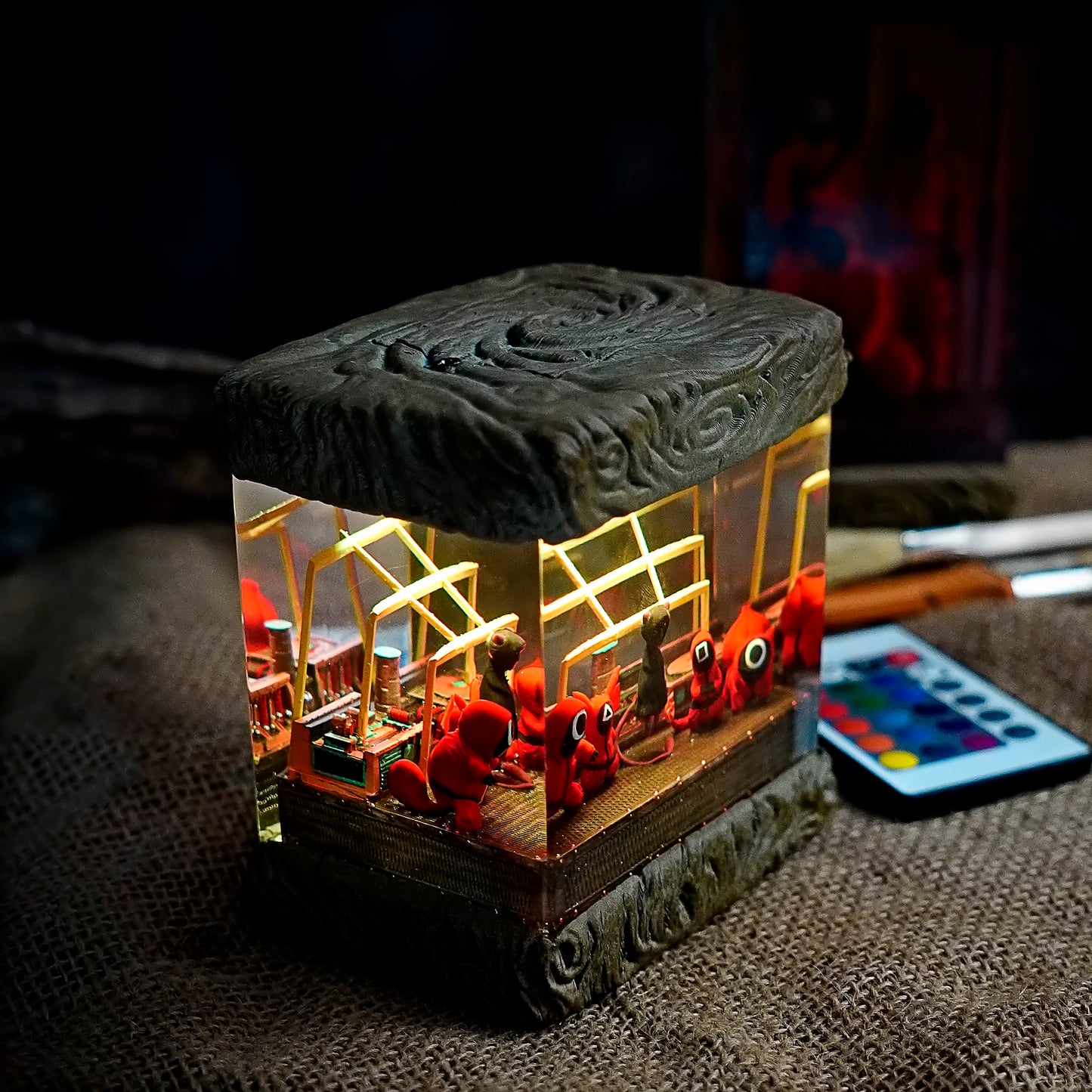 Squid Game Pokemon Style - Squid Game Handmade Resin Lamp