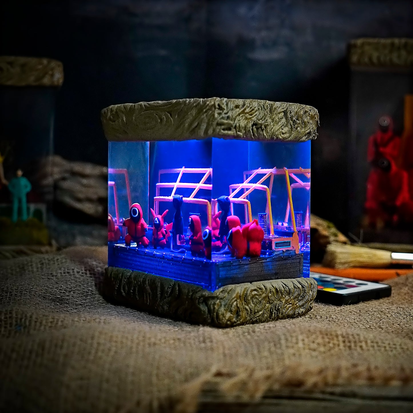 Squid Game Pokemon Style - Squid Game Handmade Resin Lamp