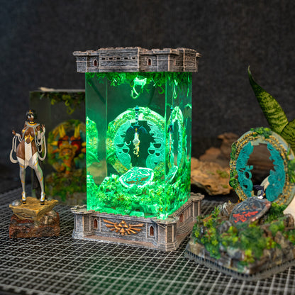 Legend of Zelda Shield Epoxy Resin Lamp