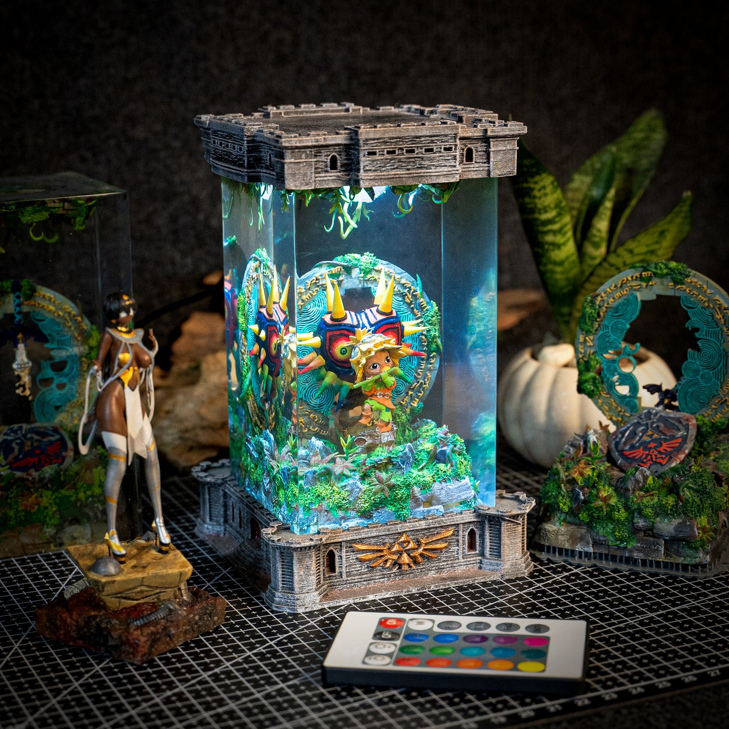 The Legend of Zelda Majora's Mask Epoxy Resin Lamp