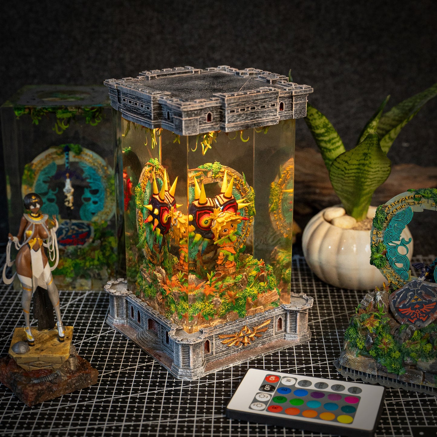 The Legend of Zelda Majora's Mask Epoxy Resin Lamp