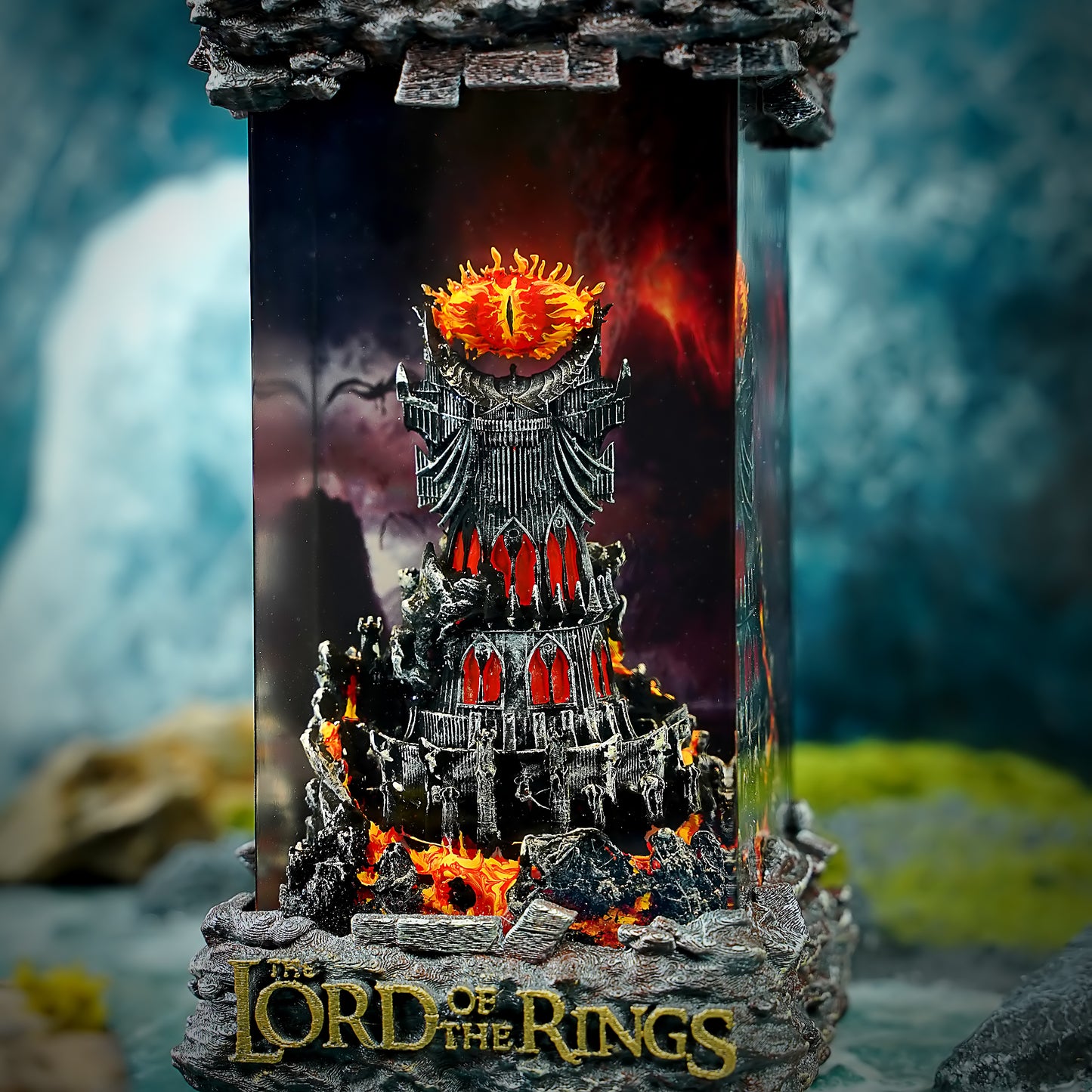 Barad-dûr in lord of the rings lamp