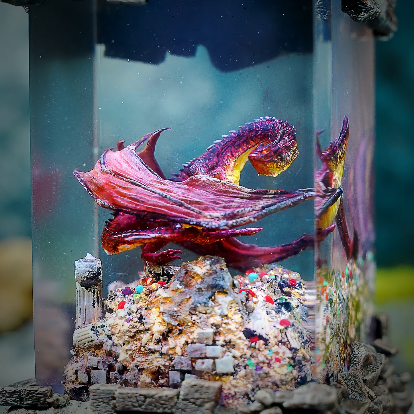 Smaug lamp, lord of the rings lamp