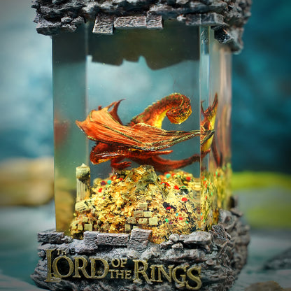Smaug lamp, lord of the rings lamp