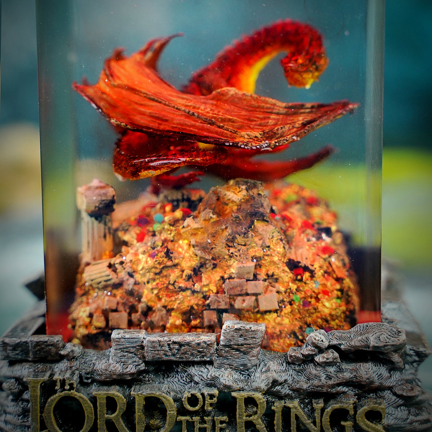 Smaug lamp, lord of the rings lamp