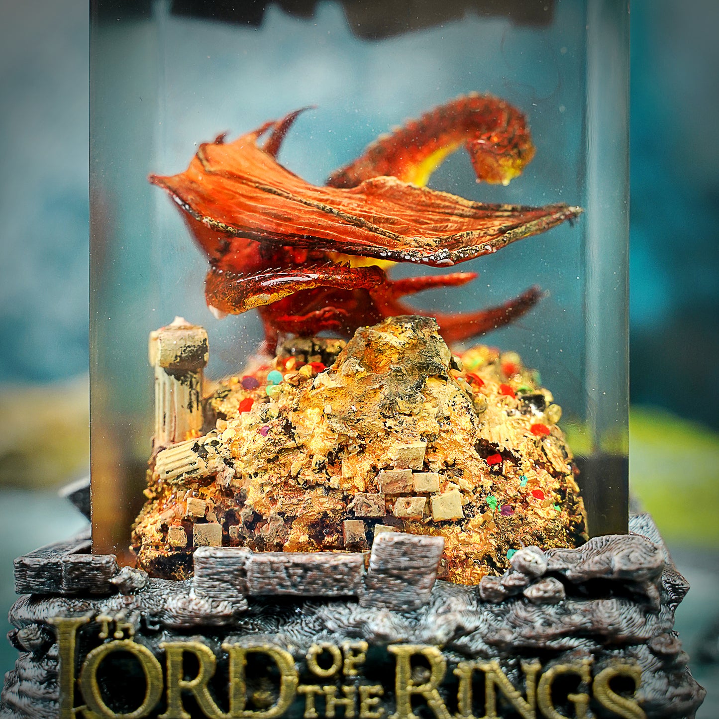 Smaug lamp, lord of the rings lamp