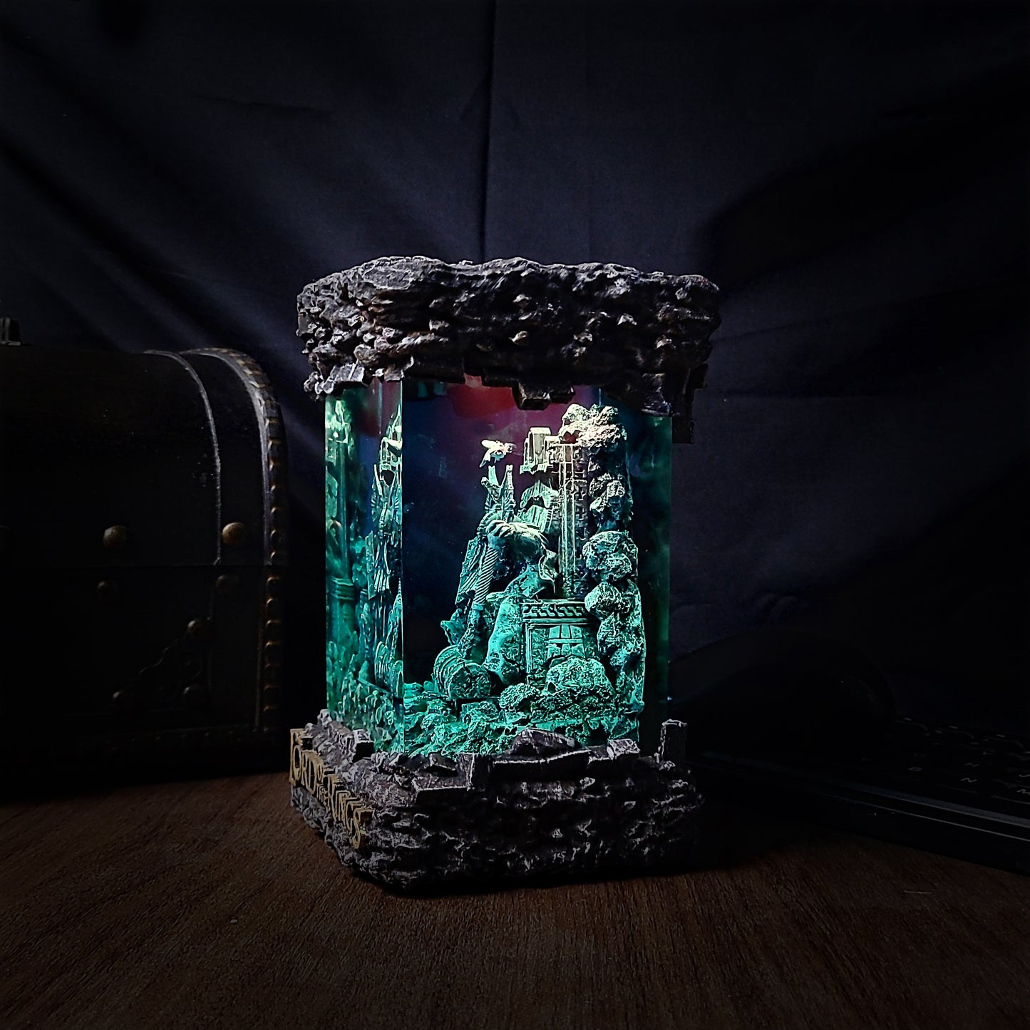 Dwarf lord of the rings lamp