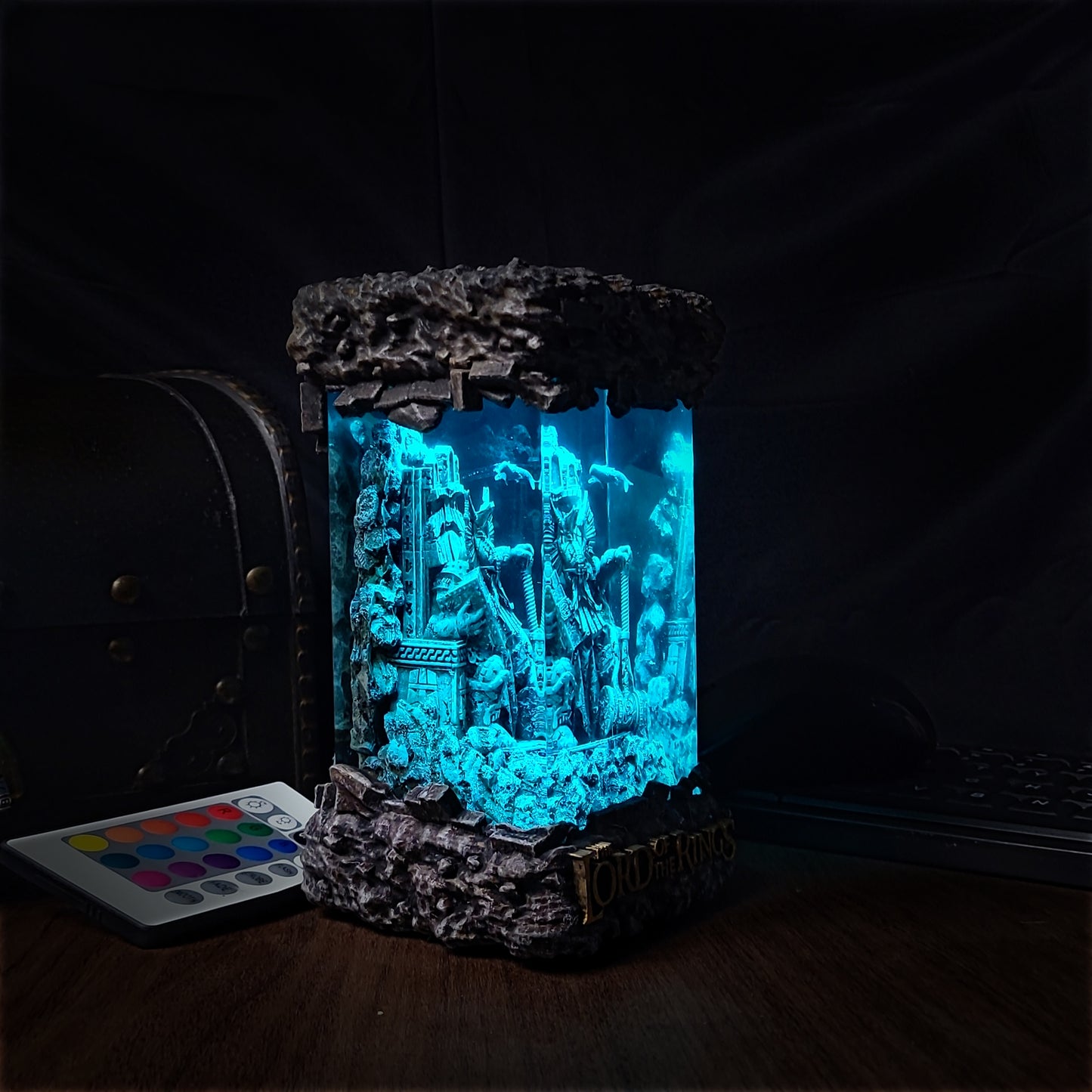 Dwarf lord of the rings lamp