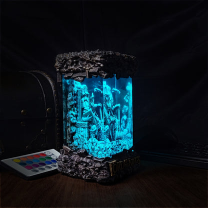 Dwarf lord of the rings lamp