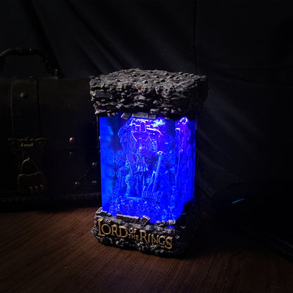 Dwarf lord of the rings lamp