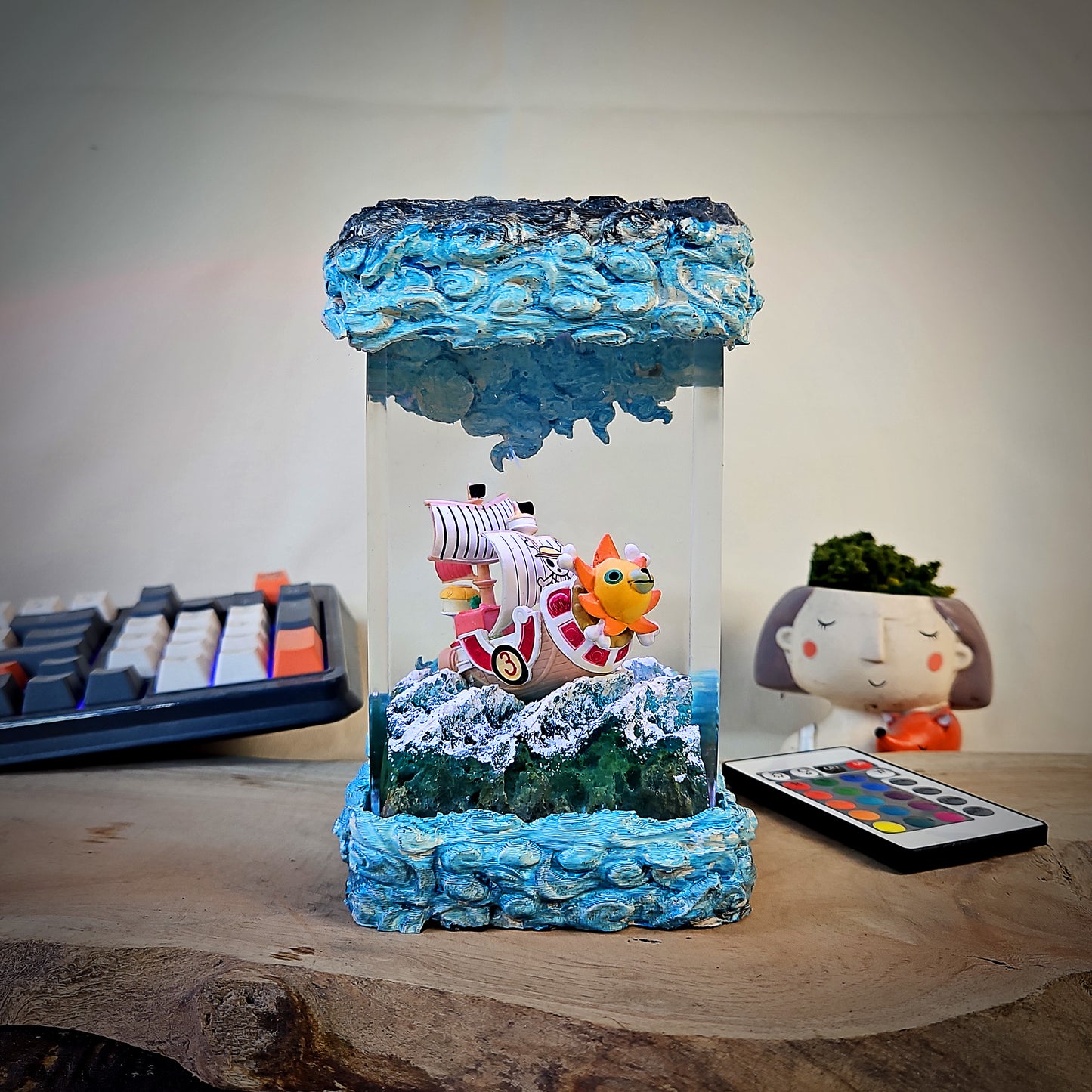 one piece epoxy resin lamp