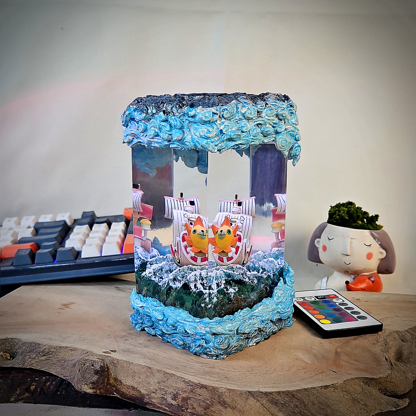 one piece epoxy resin lamp