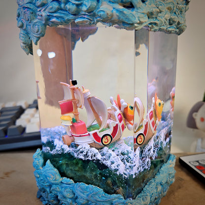 one piece epoxy resin lamp