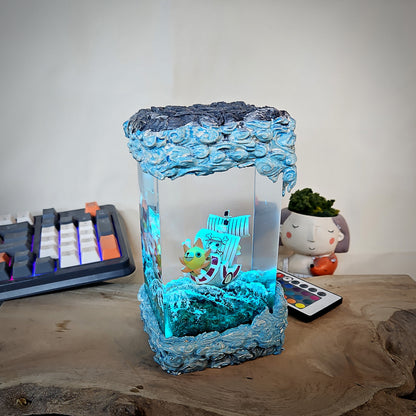 one piece epoxy resin lamp