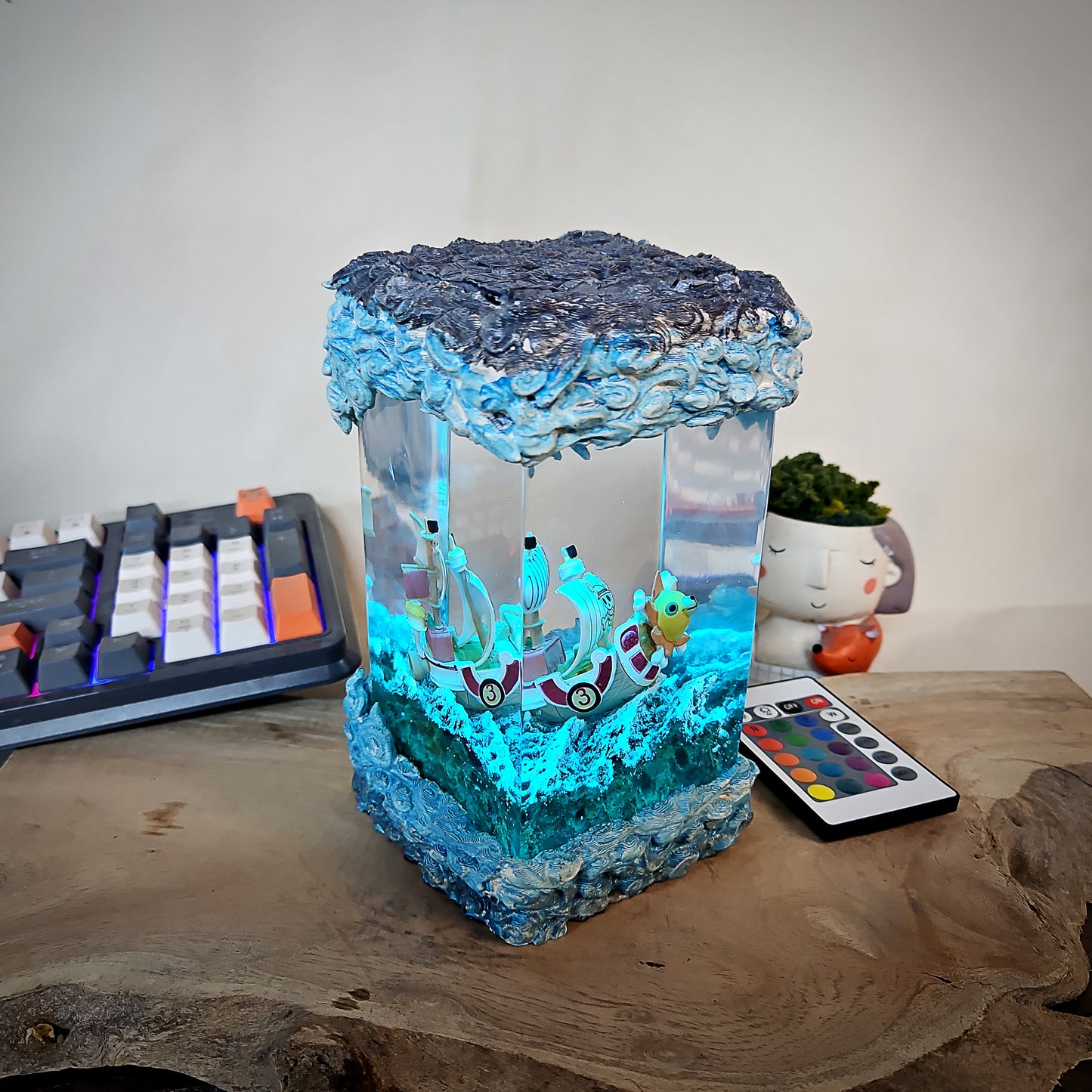 one piece epoxy resin lamp