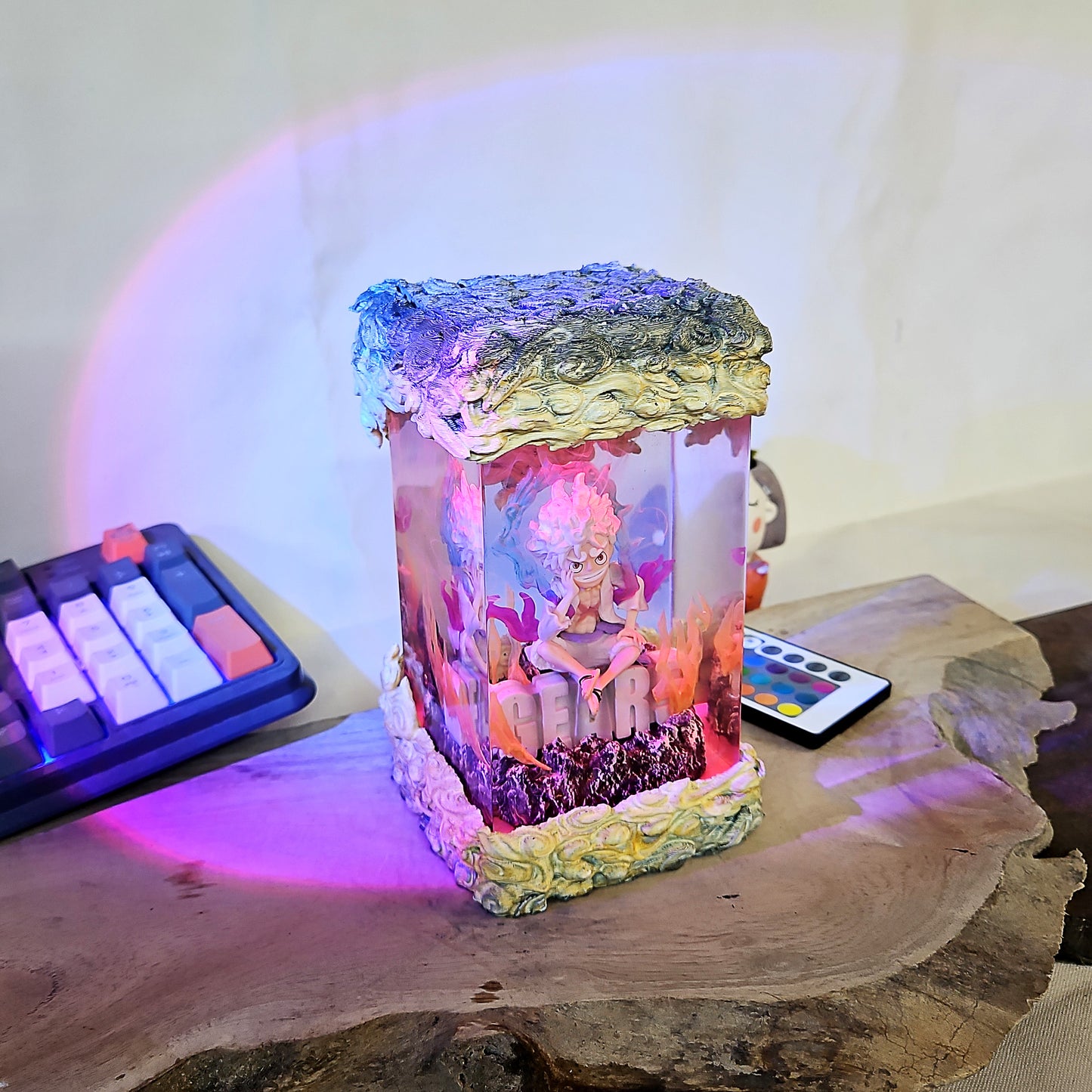 one piece epoxy resin lamp