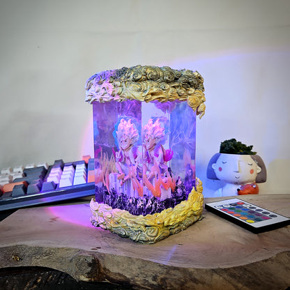 one piece epoxy resin lamp