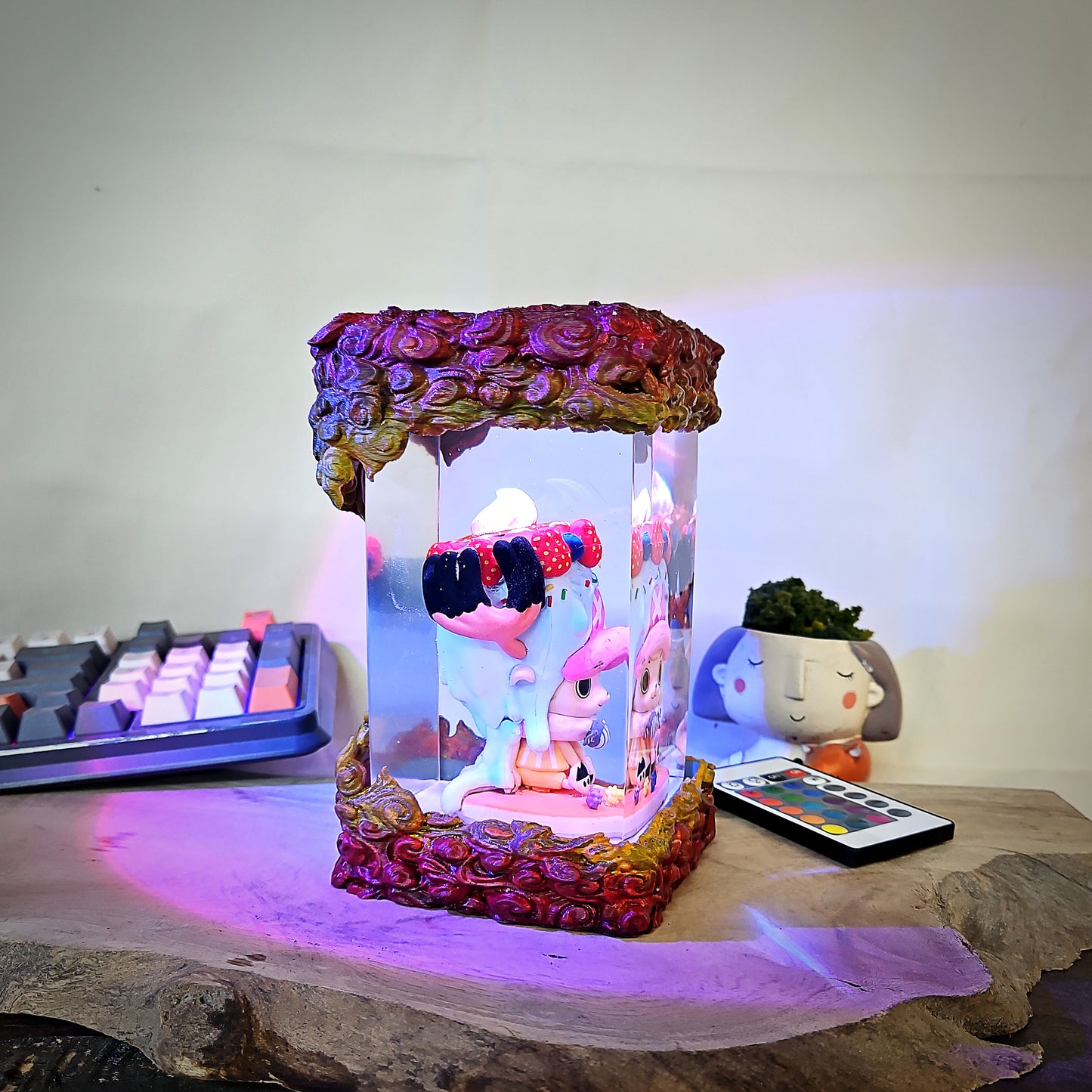 one piece epoxy resin lamp