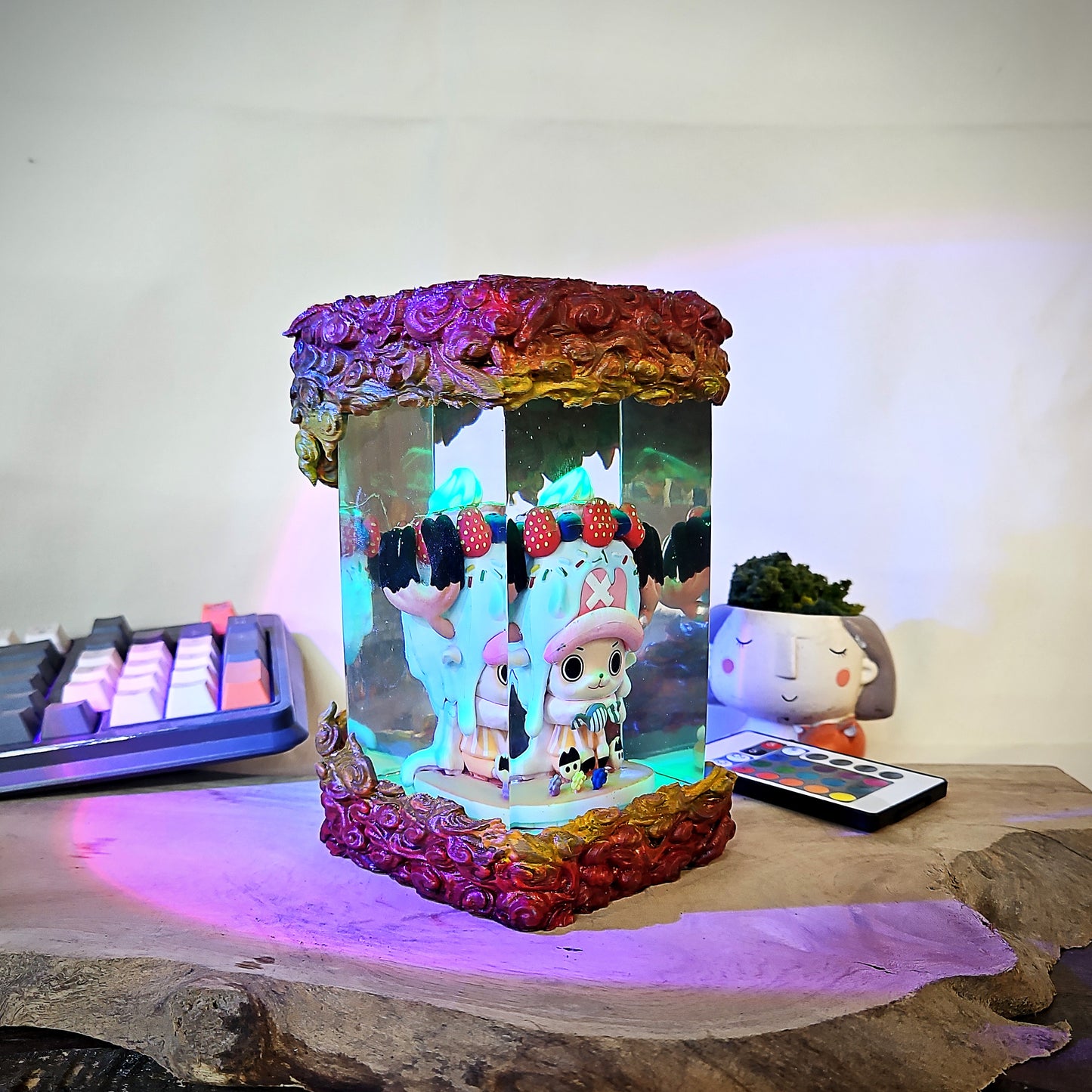 one piece epoxy resin lamp