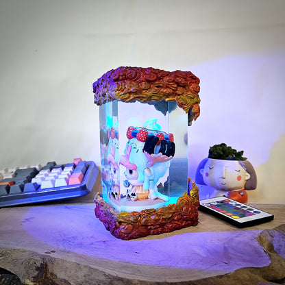 one piece epoxy resin lamp