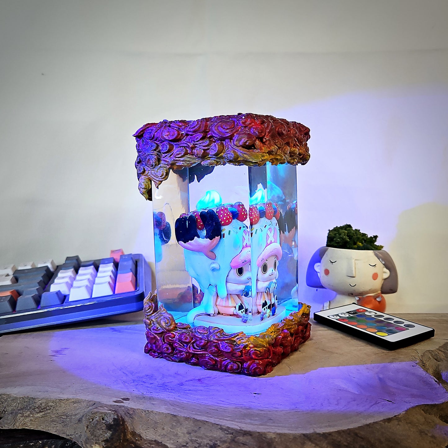 one piece epoxy resin lamp