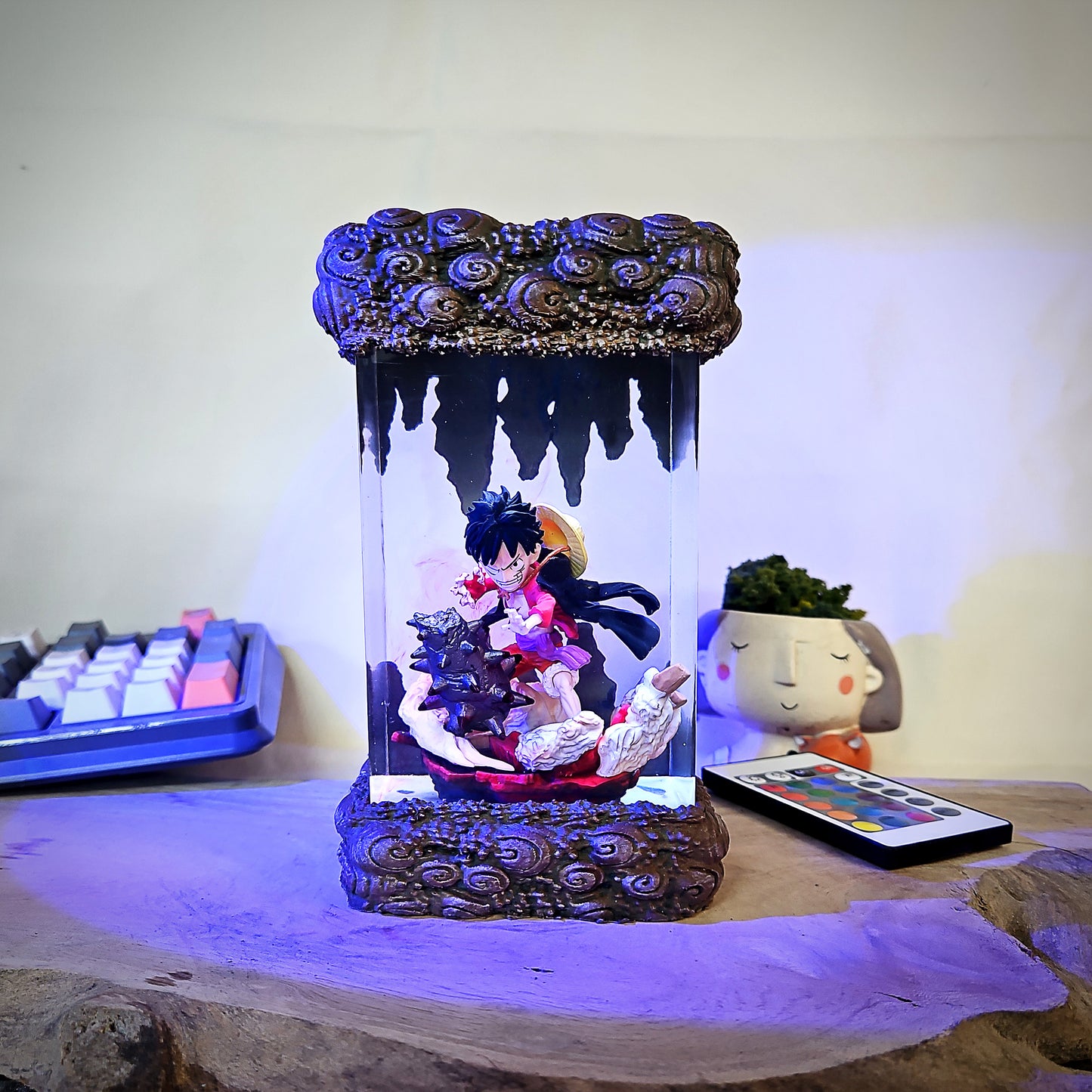 one piece epoxy resin lamp