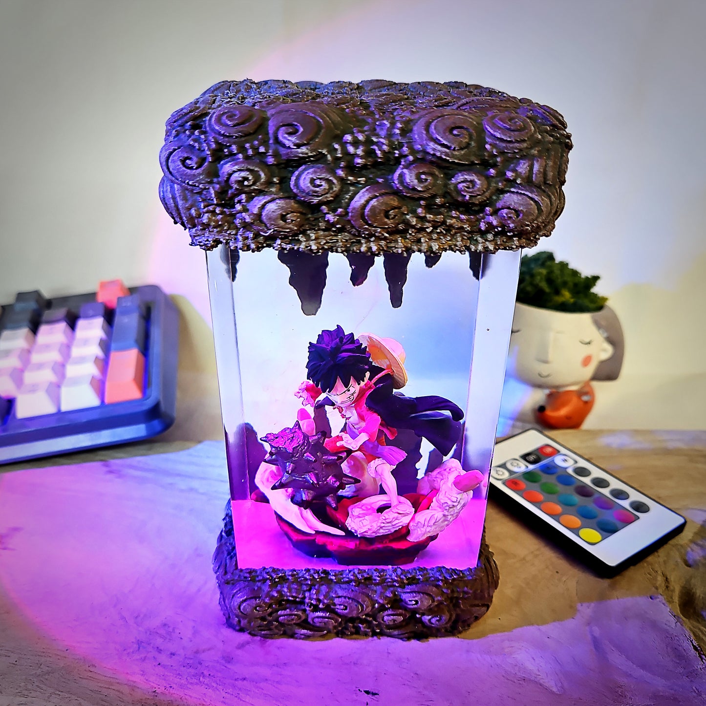 one piece epoxy resin lamp