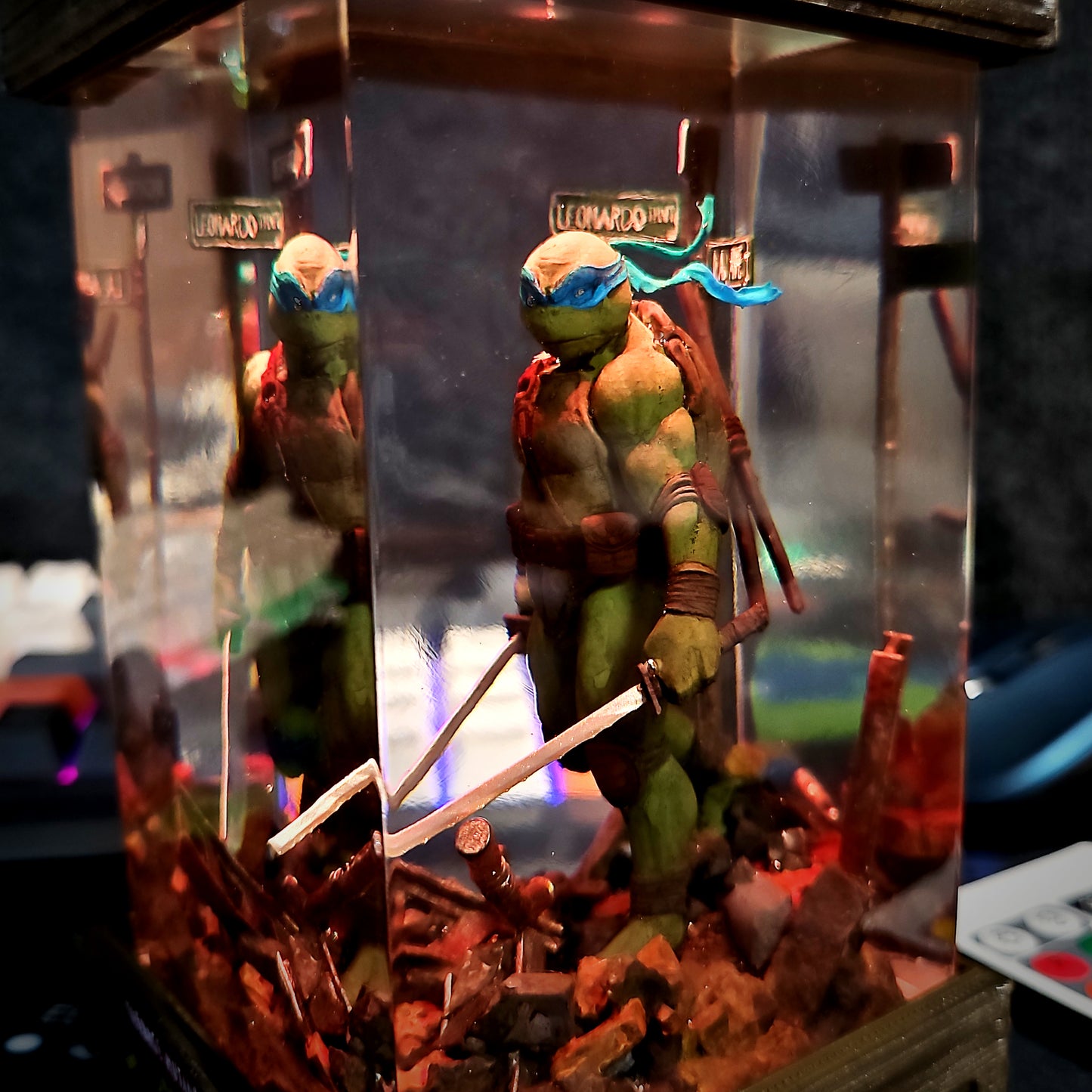 Teenage Mutant Ninja Turtles Epoxy Resin Lamp