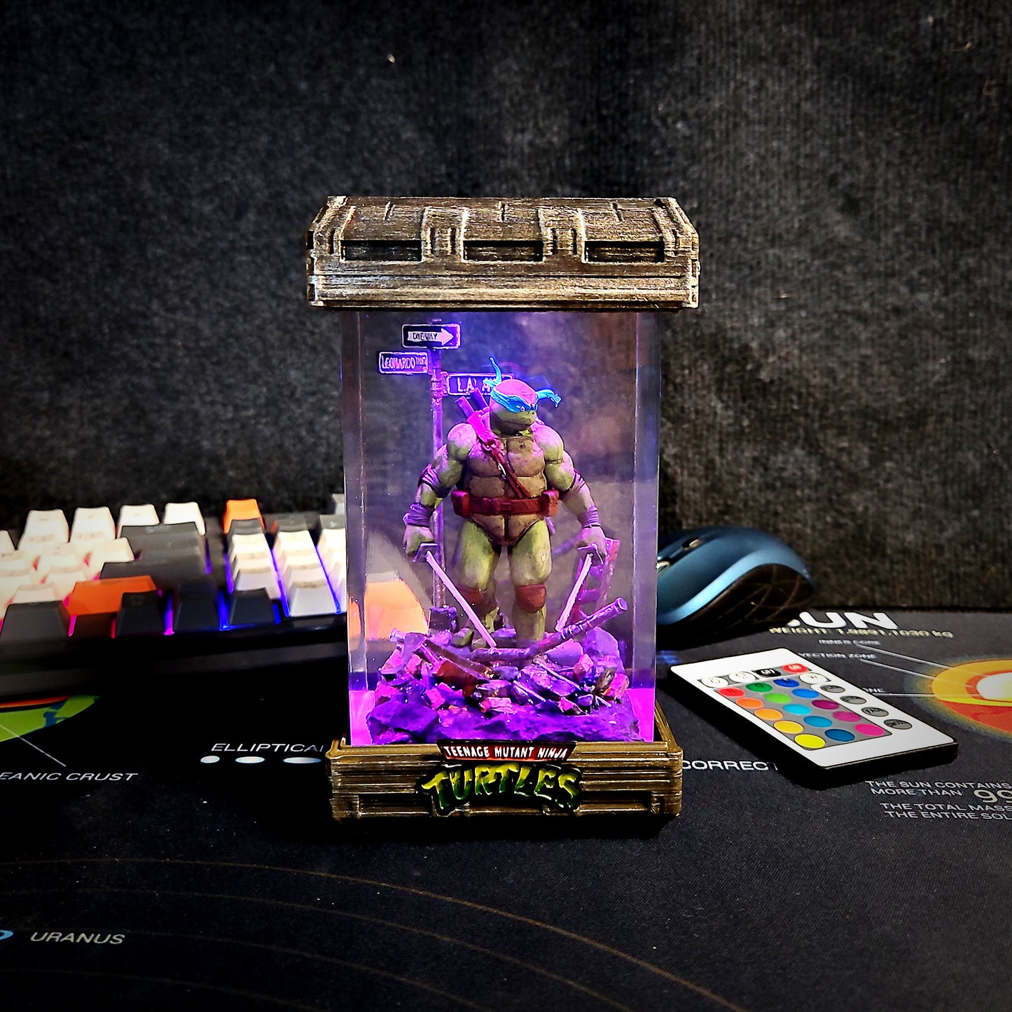 Teenage Mutant Ninja Turtles Epoxy Resin Lamp